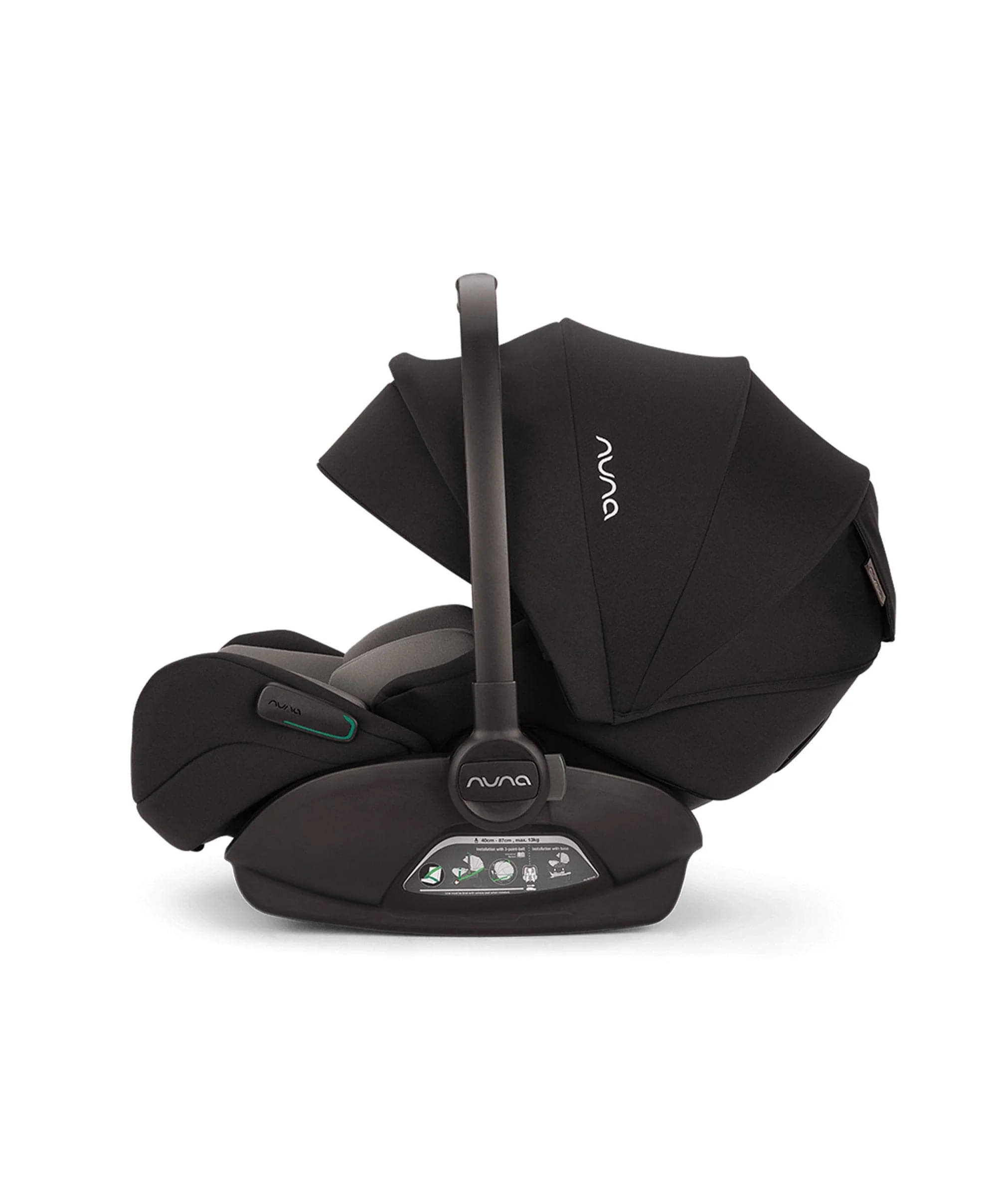 Nuna TRIV Next Pushchair with Arra Flex Car Seat & Base – Caviar - Image 10