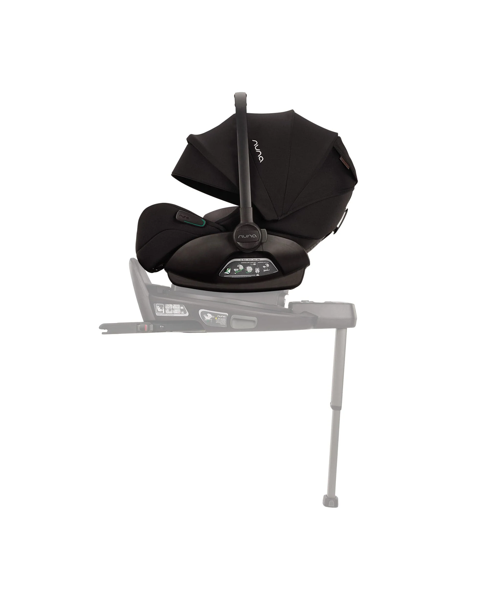 Nuna TRIV Next Pushchair with Arra Flex Car Seat & Base – Caviar - Image 11