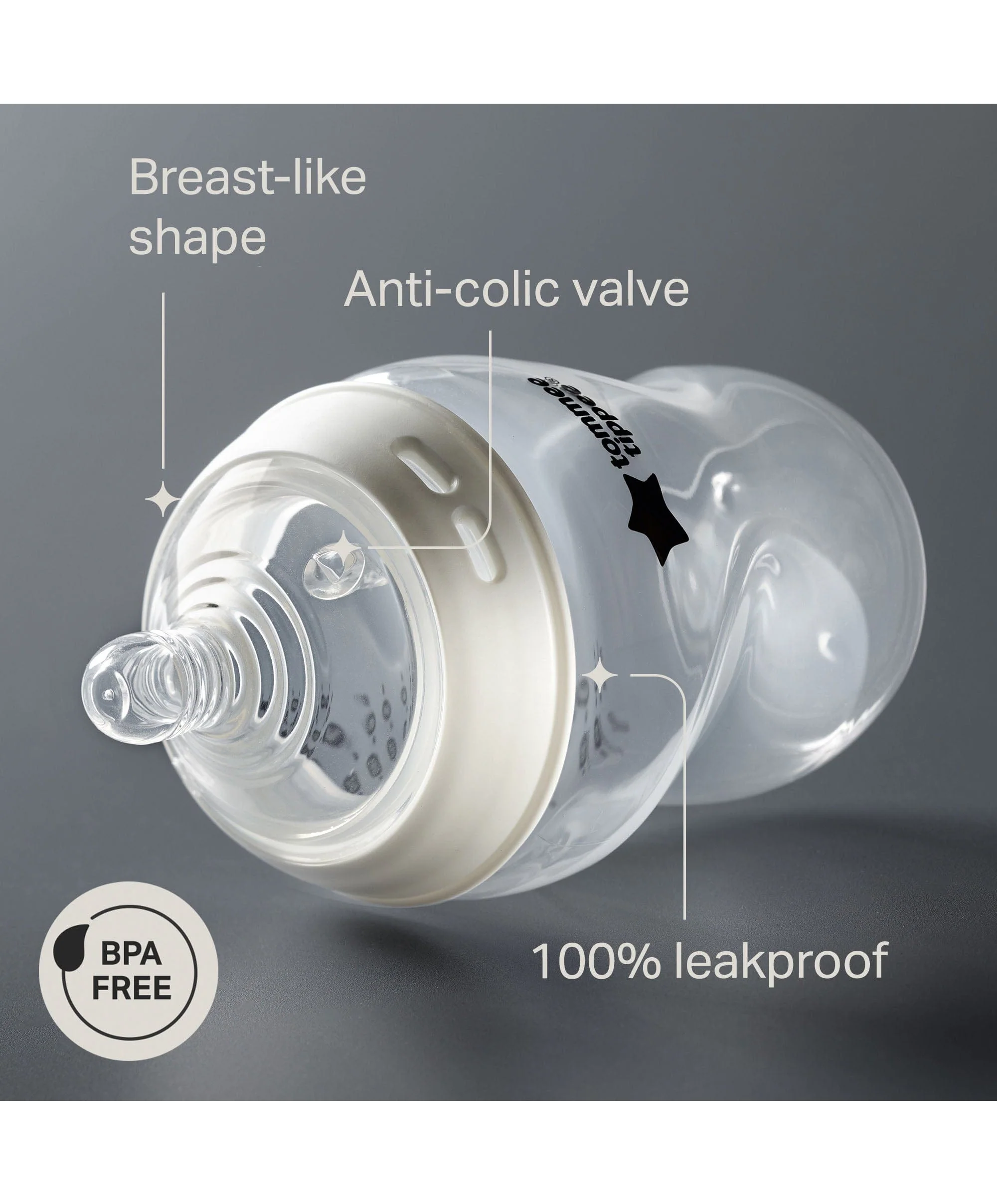 Tommee Tippee Natural Start Anti-Colic Baby Bottle (Pack of 3) - 150ml - Image 4