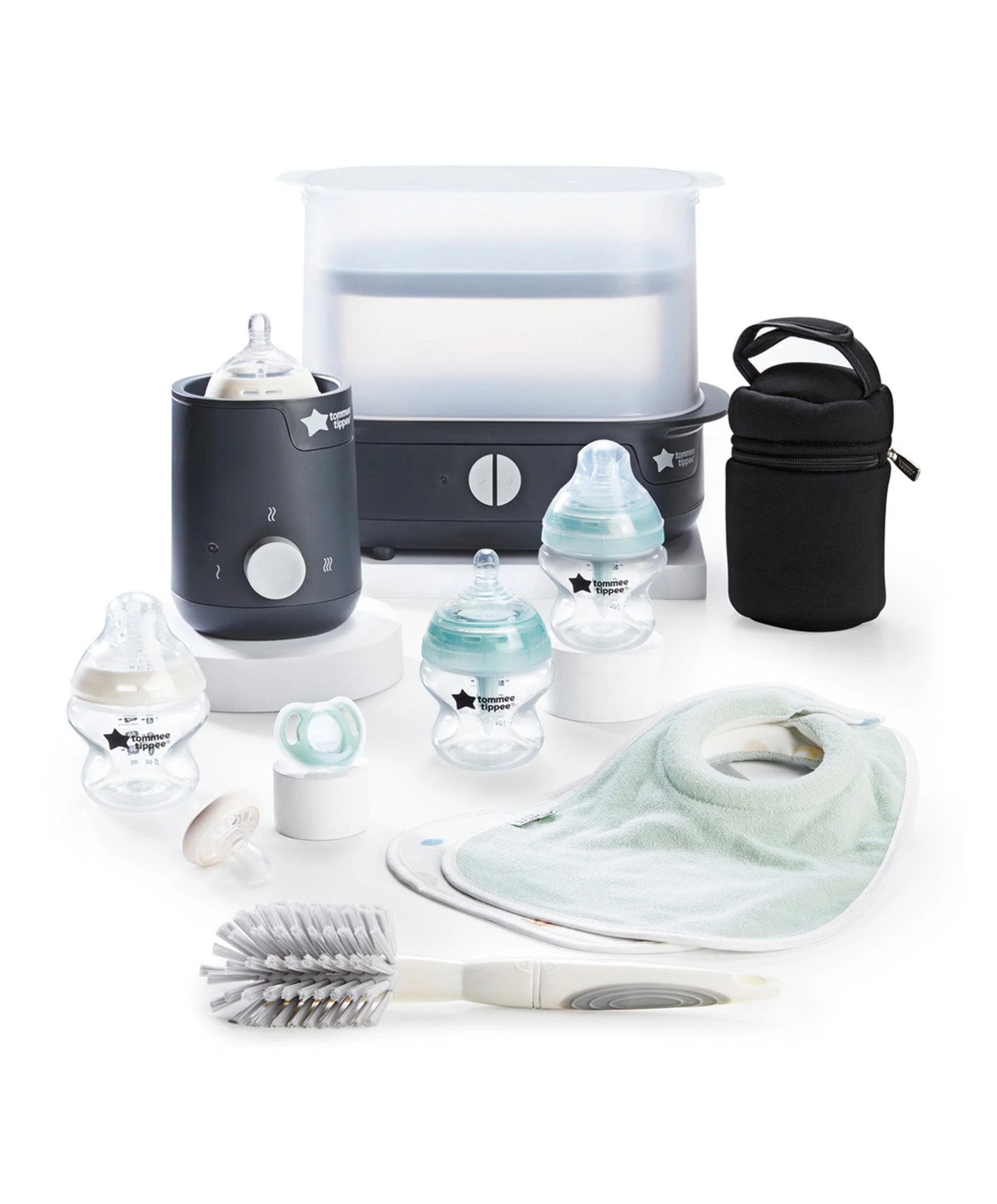 Tommee Tippee Perfect Prep Formula Feed Maker & Complete Feeding Set Bundle - Slate - Image 4