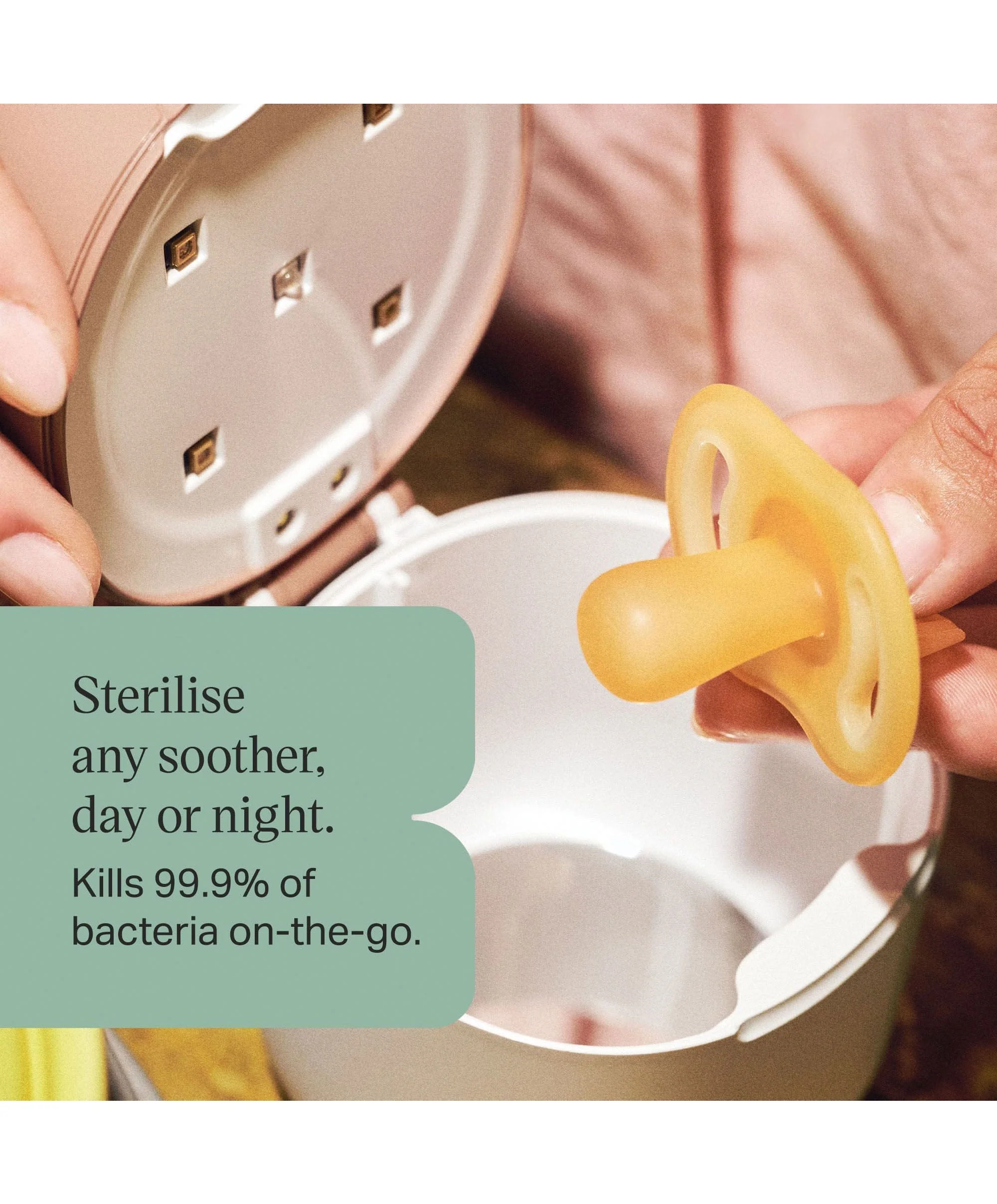 Tommee Tippee NightGlow Pod UV Soother Charger & Steriliser - Image 8