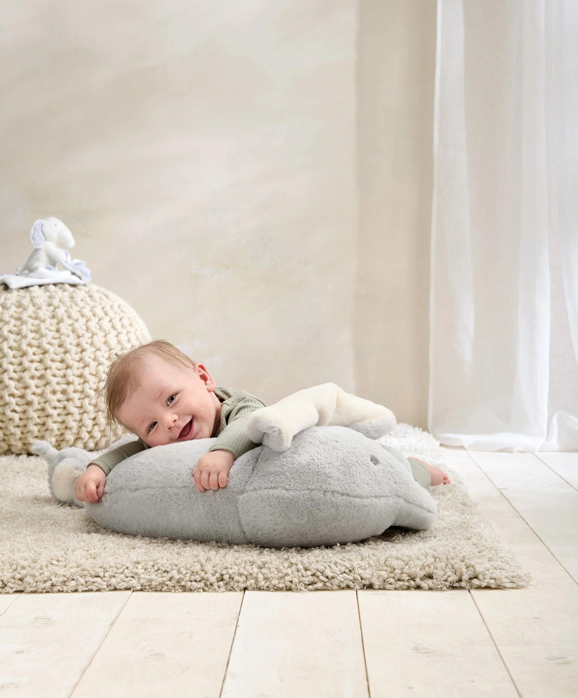 Tummy Time Snugglerug - Welcome to the World Elephant - Image 10