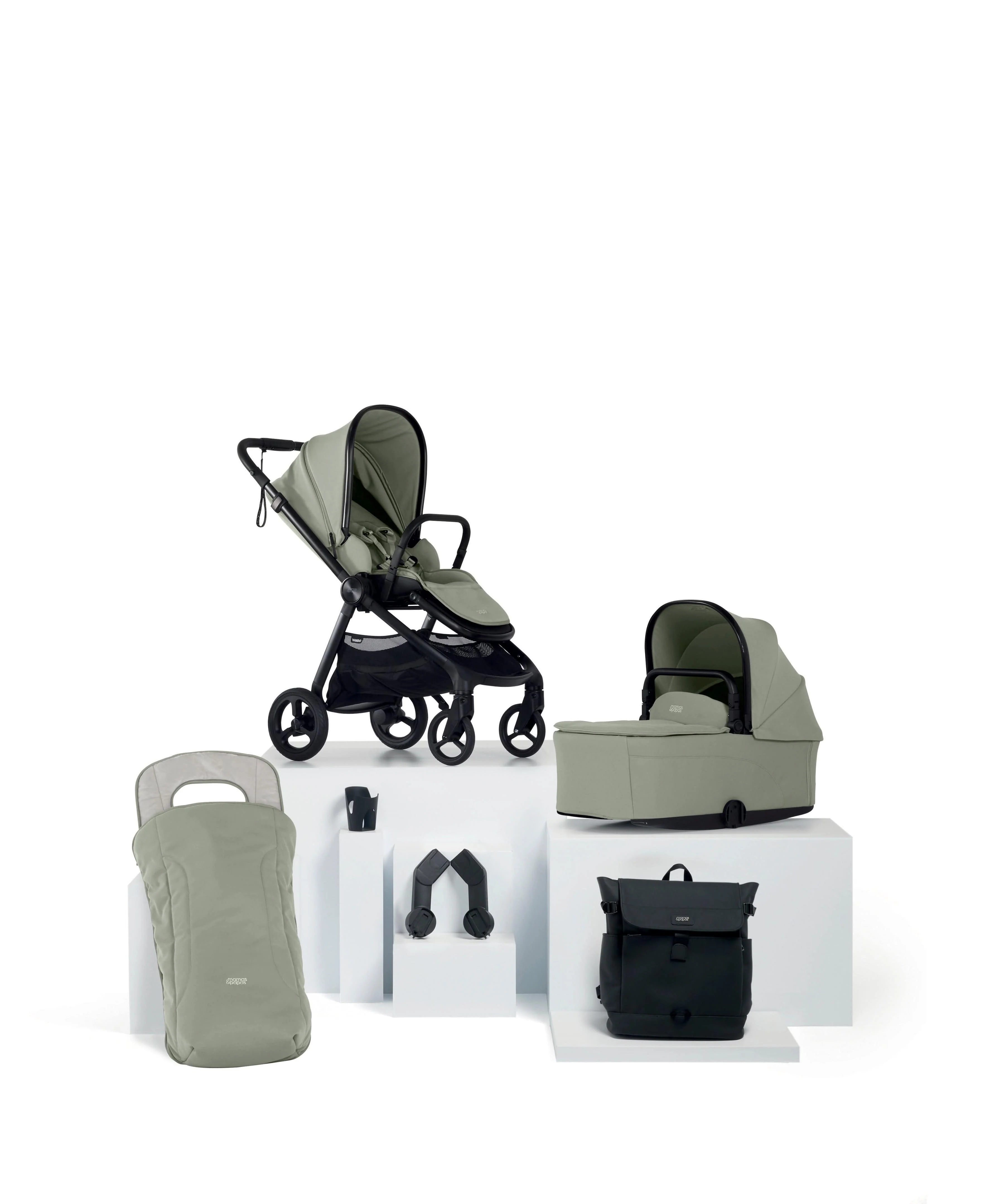Vardo Pushchair Bundle (7 Pieces) - Sage