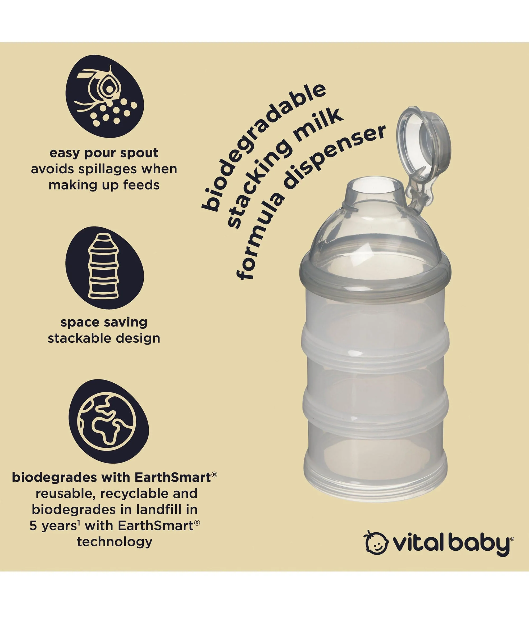 Vital Baby Nurture stacking milk formula dispenser - Image 3