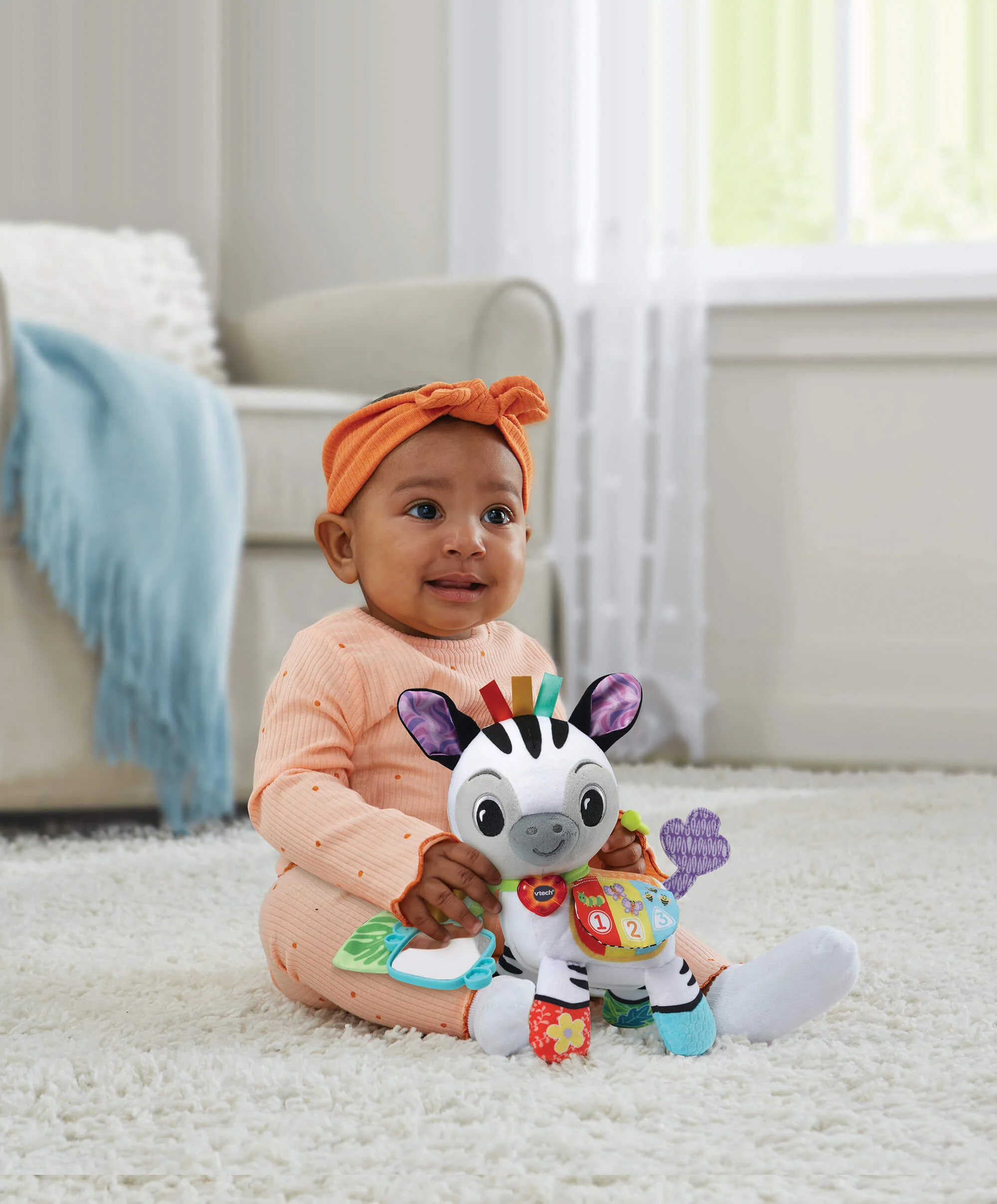 VTech On-the-Go Soft Zebra Travel Toy - Image 2