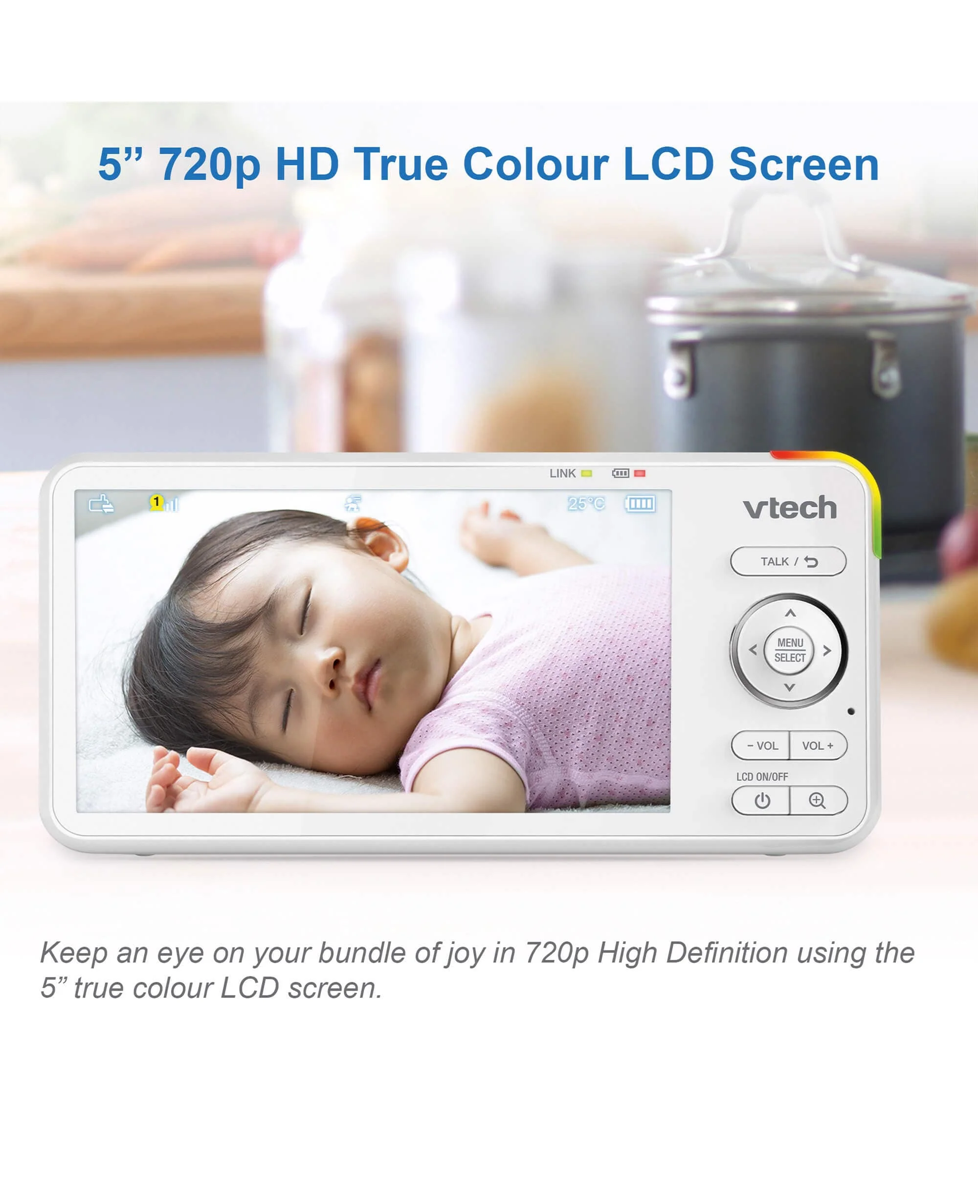 VTech RM5766HD Smart Video Baby Monitor - Image 6