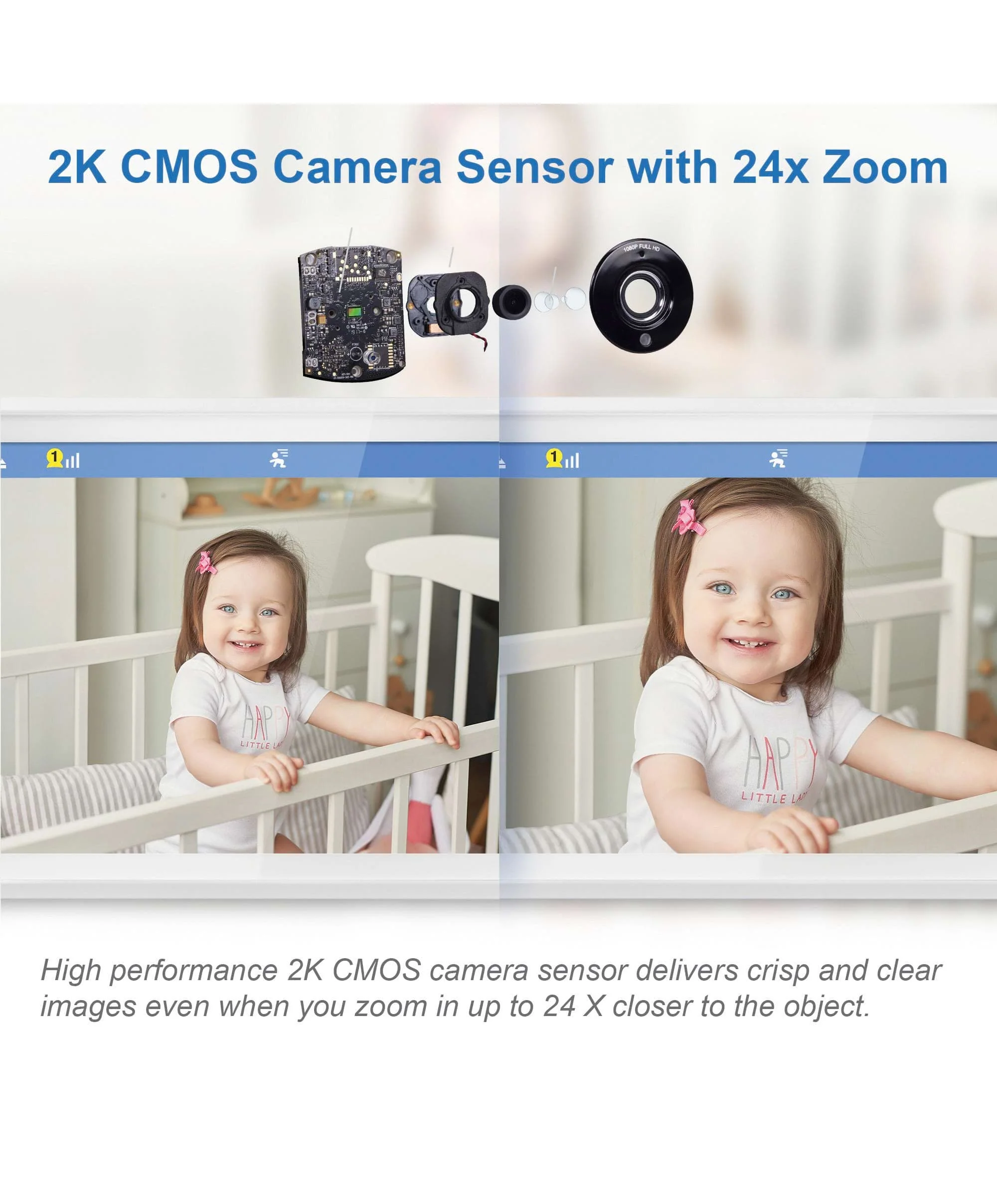 VTech RM7766HD 7inch Smart Pan & Tilt Baby Monitor in White - Image 18