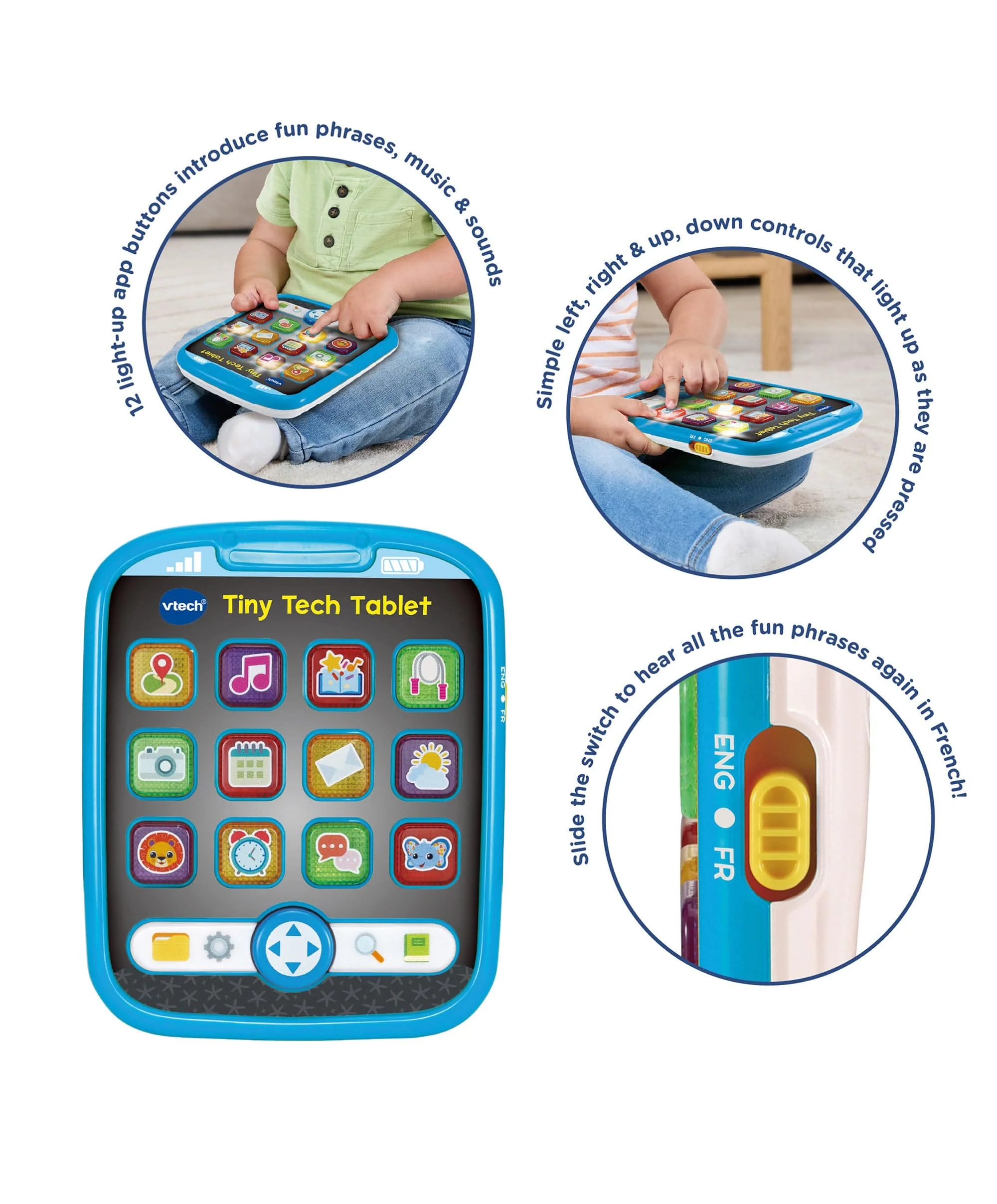 VTech Tiny Tech Toy Tablet - Image 3