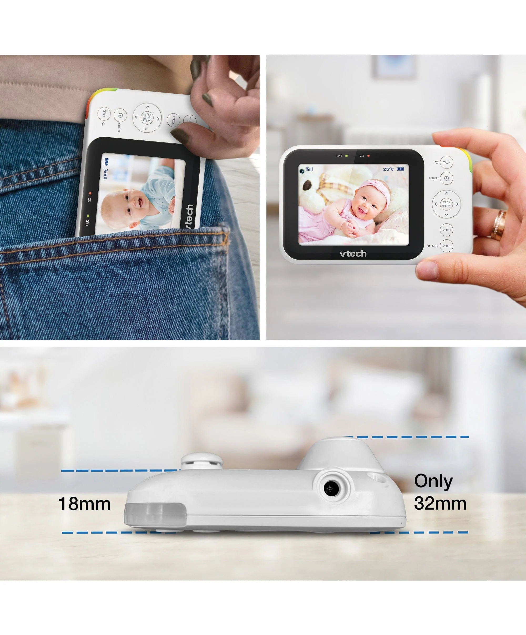 VTech VM4263 3.5 Inch Video Monitor - Image 9
