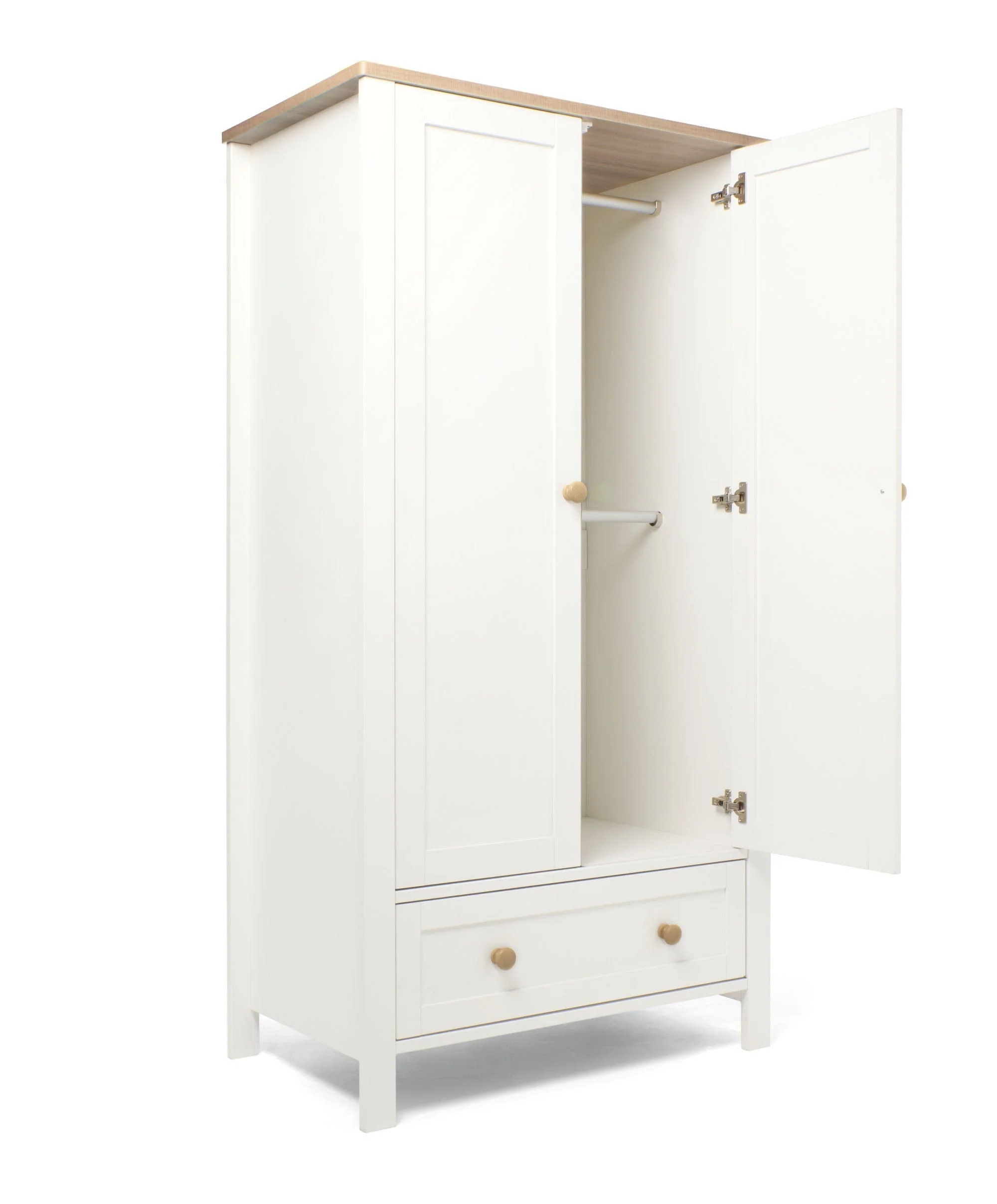Wedmore 3 Piece Cotbed Range with Premium Dual Core Mattress - White/Oak - Image 13