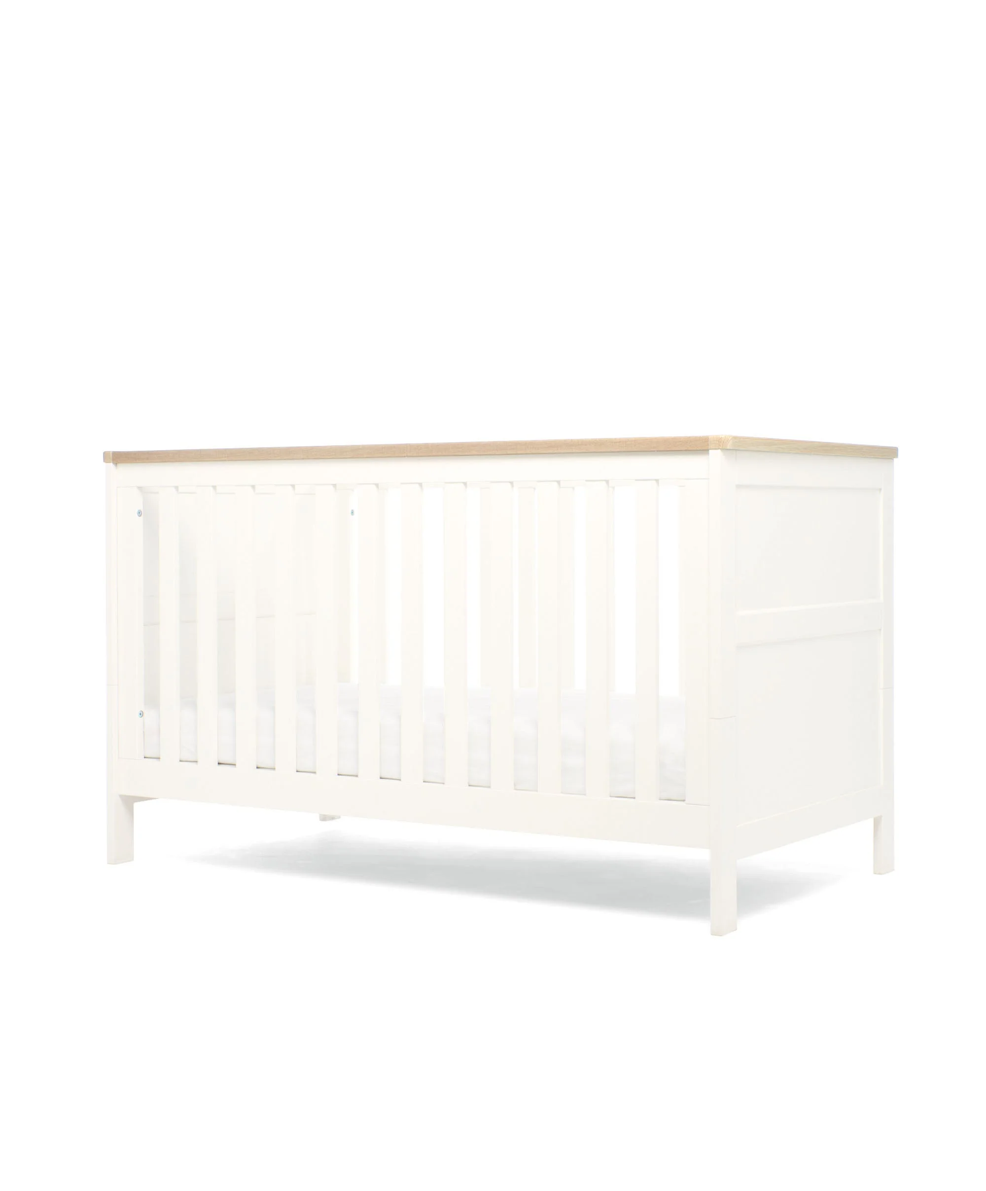 Wedmore 3 Piece Cotbed Range with Premium Dual Core Mattress - White/Oak - Image 5