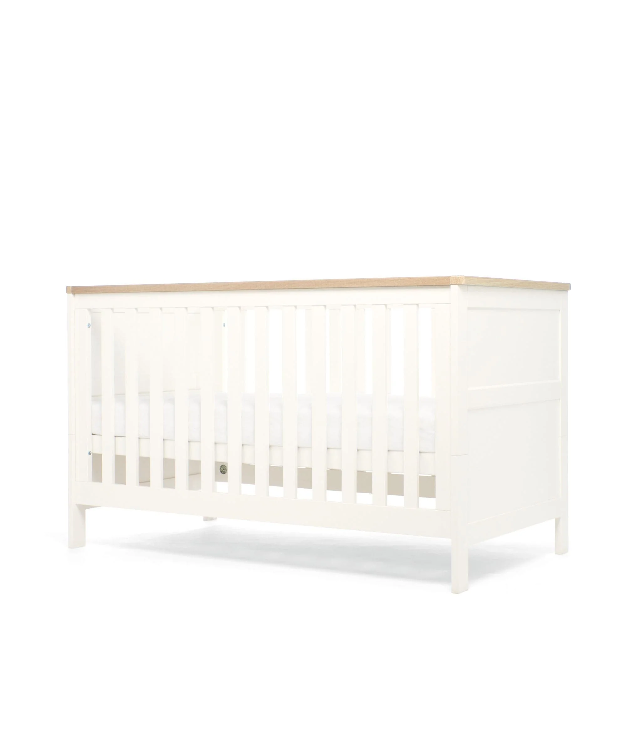 Wedmore 3 Piece Cotbed Range with Premium Dual Core Mattress - White/Oak - Image 6
