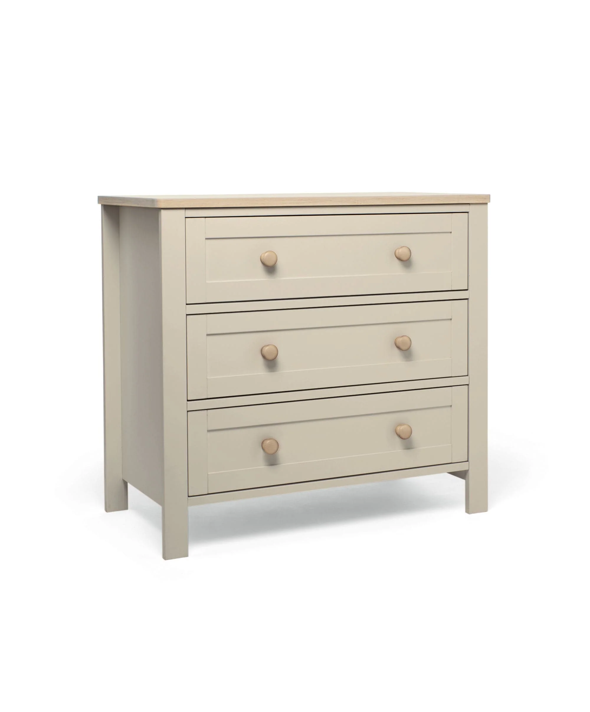 Wedmore 3 Piece Small Cotbed Range With Dresser Changer & Wardrobe - Cashmere/Oak - Image 6
