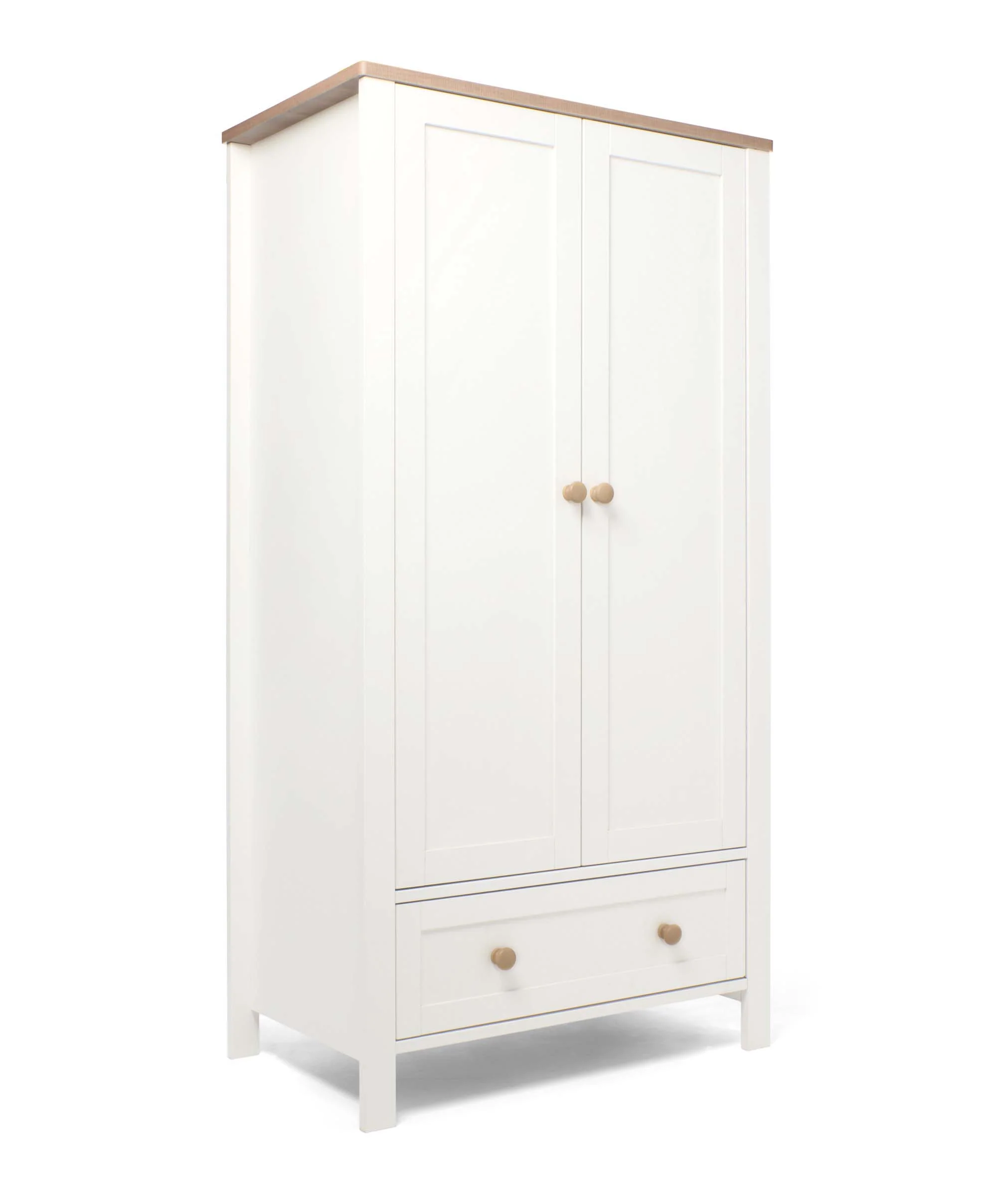 Wedmore Nursery Wardrobe - White/Natural - Image 5