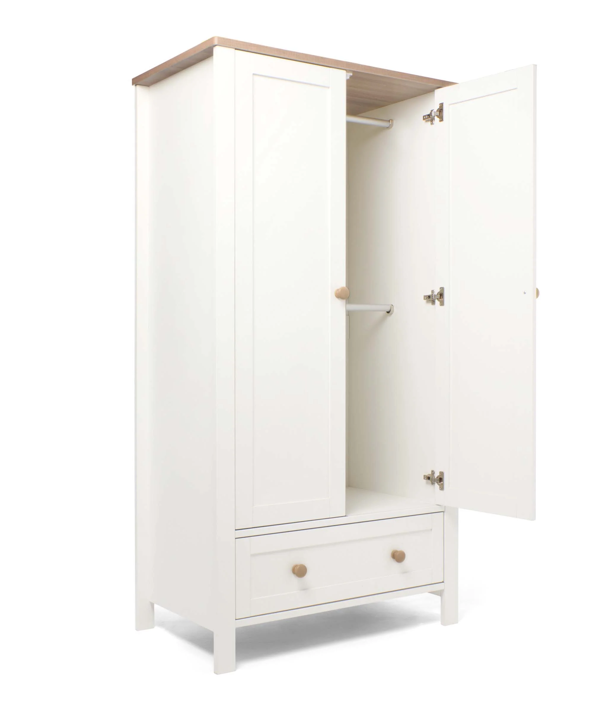 Wedmore Nursery Wardrobe - White/Natural - Image 6