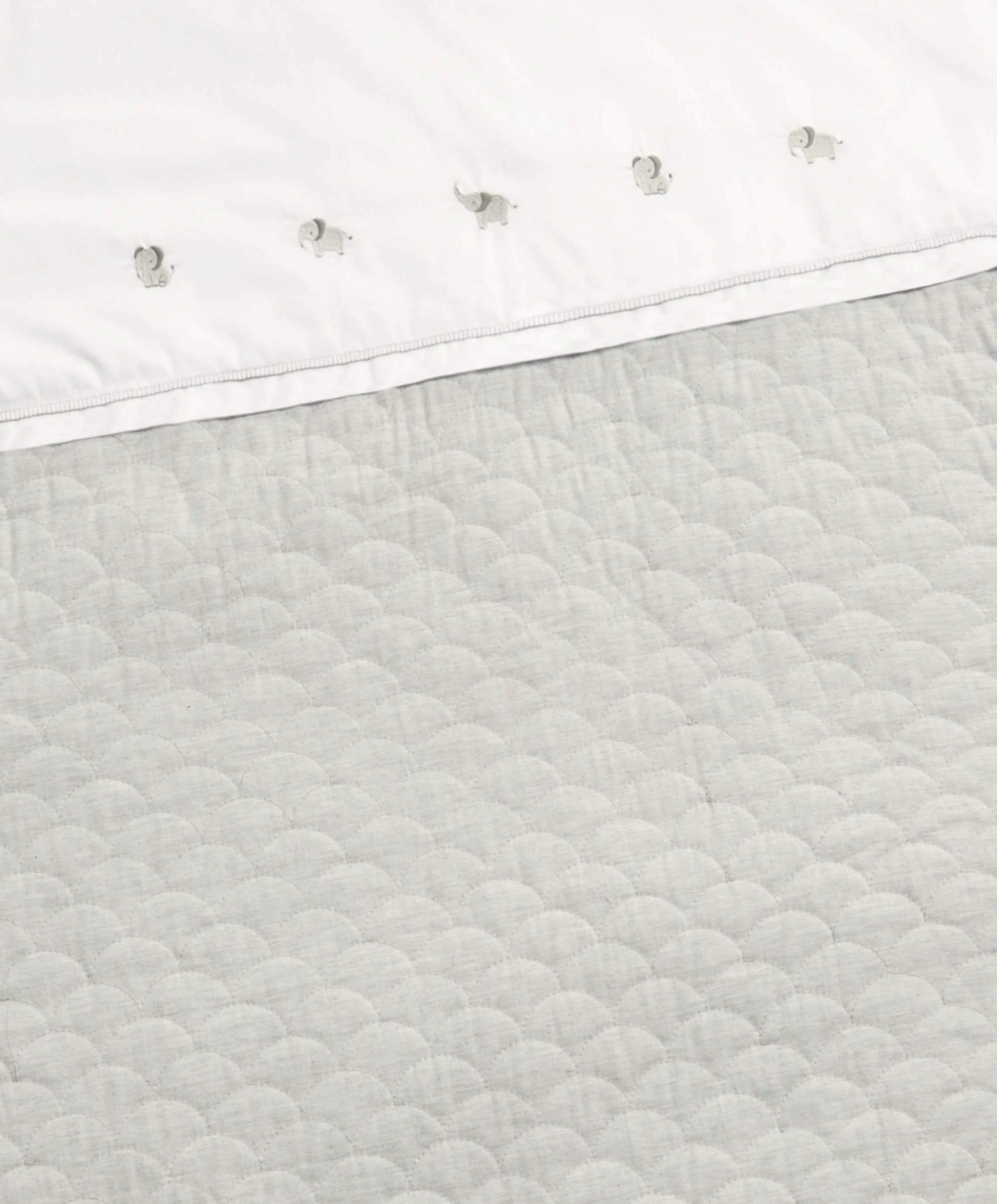 Grey Quilt (2.5 Tog) - Welcome to the World Elephant - Image 6