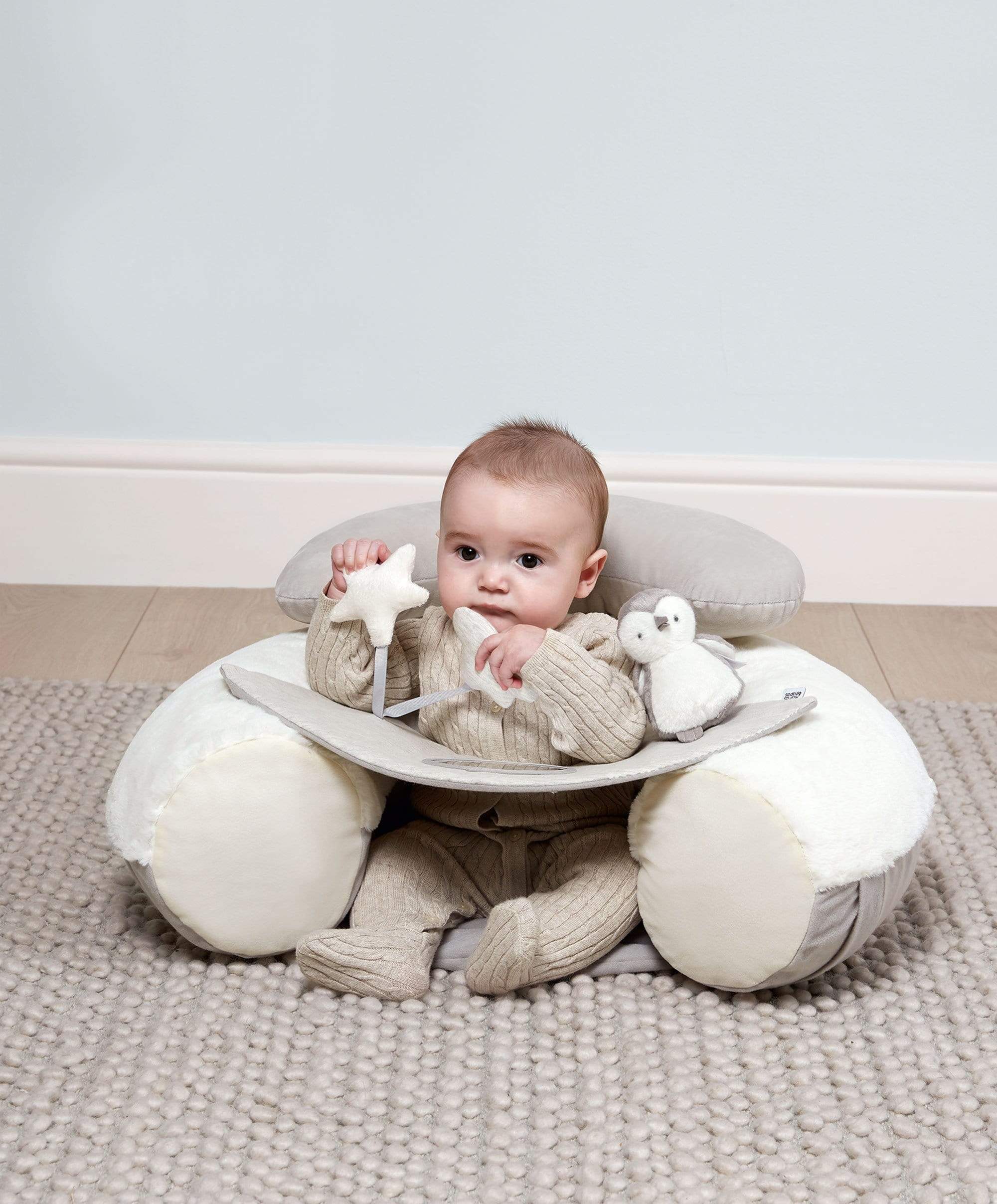 Wish Upon a Cloud Playmat Bundle with Tummy Time Roll, Sit & Play - Image 5