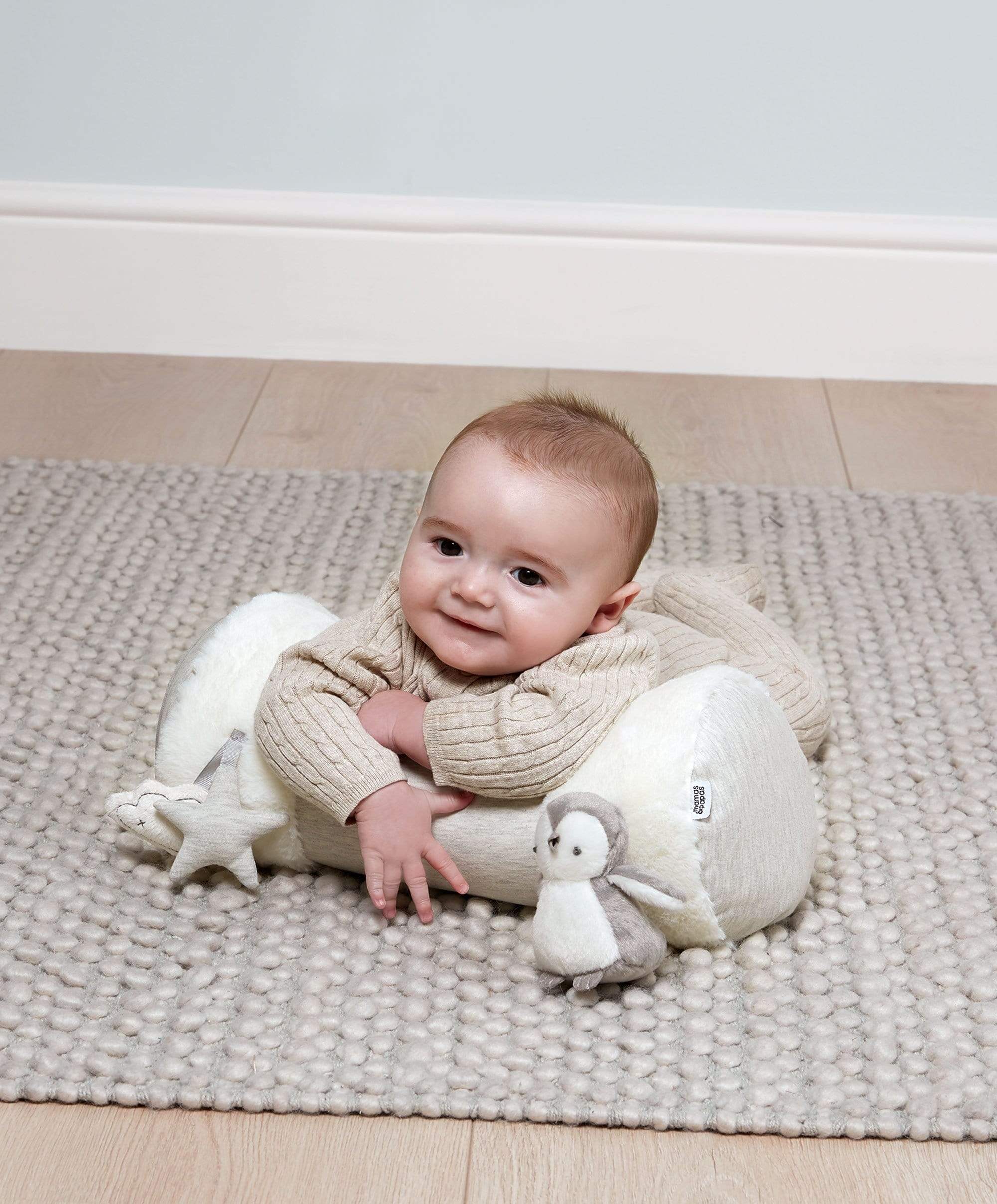 Wish Upon a Cloud Playmat Bundle with Tummy Time Roll, Sit & Play - Image 9